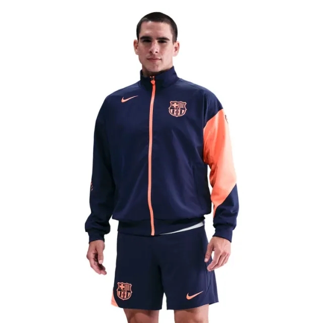 Barcelona Nike Anthem Third Jacket - Navy