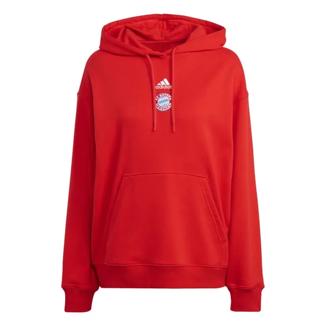 FC Bayern adidas DNA Hoodie - Red - Womens