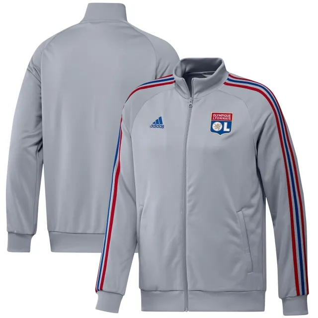 Olympique Lyon DNA Track Top - Silver