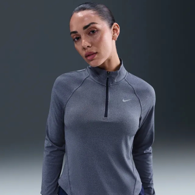 Nike Tempo Women's Dri-FIT 1/4-Zip Running Top - Blue - Sustainable Materials