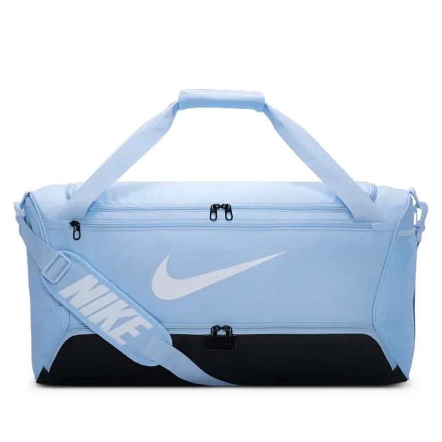 Nike Brasilia 9.5 Training Duffel Bag (Medium, 60L) - Blue - Recycled Polyester Minimum