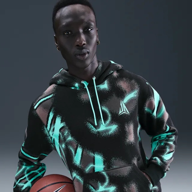 Nike JA Men's Club Fleece Pullover Hoodie - Green - Fleece