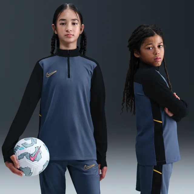 Nike Academy Dri-FIT Long-Sleeve 1/4-Zip Football Drill Top - Blue - Recycled Polyester