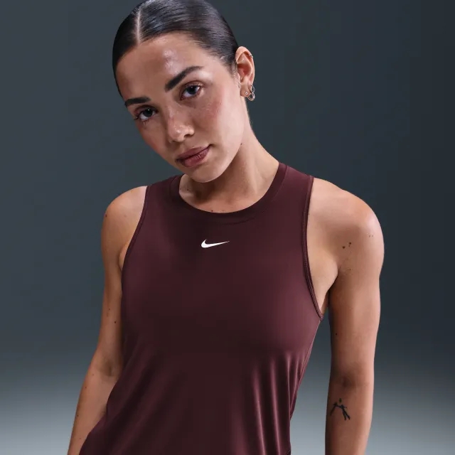 Nike One Classic Women's Dri-FIT Tank Top - Red - Sustainable Materials