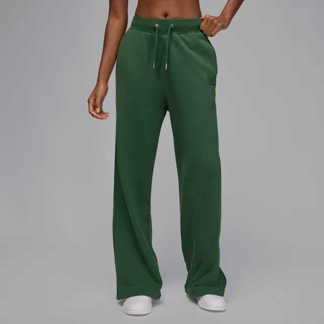 Nike Jordan Flight Fleece Women's French Terry Open-Hem Trousers - Green - Fleece
