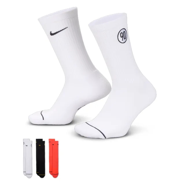 Nike Total90 Everyday Cushioned Crew Socks - Multi-Colour - Sustainable Materials