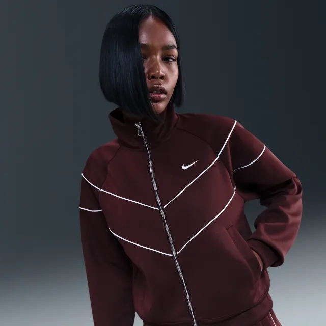 Nike Sportswear Windrunner Women's Knit Jacket - Red - Recycled Polyester Minimum