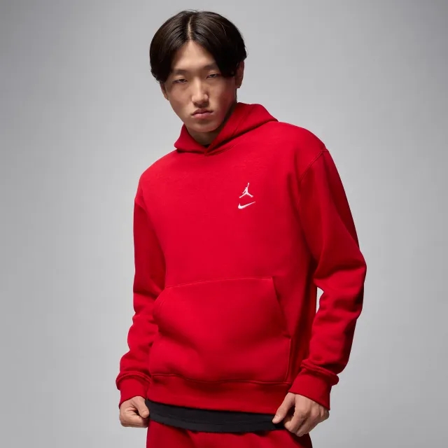 Nike Jordan Brooklyn Fleece Men's Pullover Hoodie - Red - Fleece