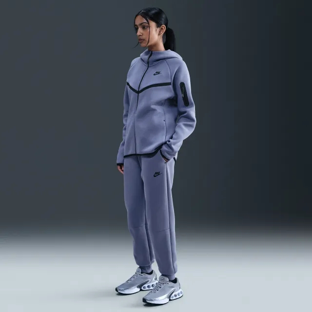 Nike Sportswear Tech Fleece Women's Mid-Rise Joggers - Blue - Synthetics