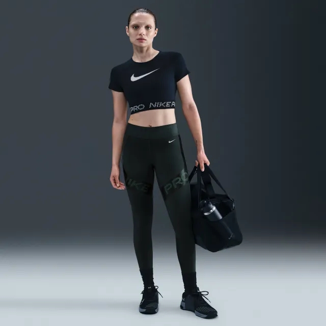 Nike Pro Sculpt Women's High-Waisted 7/8 Leggings - Green - Recycled Polyester Minimum