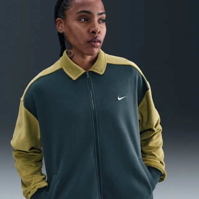 Nike Women's Basketball Full-Zip Top - Green - Fleece