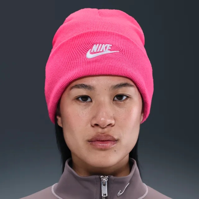 Nike Peak Futura Beanie - Pink - Recycled Polyester Minimum
