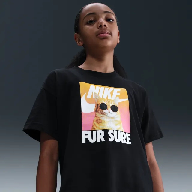 Nike Sportswear Older Kids' (Girls') T-Shirt - Black
