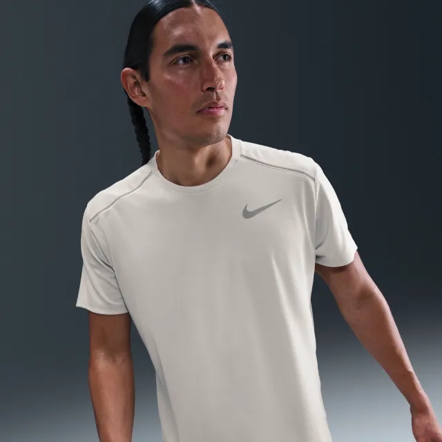 Nike Miler Men's Short-Sleeve Running Top - Grey
