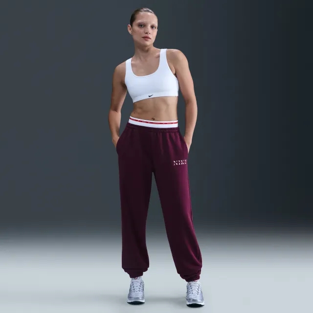 Nike Sportswear Phoenix High-Waisted Tracksuit Bottoms - Red - Fleece