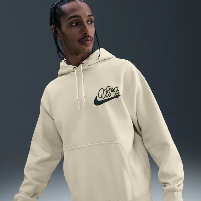 Nike Solo Swoosh Men's Fleece Hoodie - Brown - Fleece