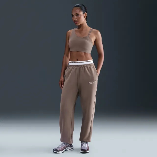 Nike Sportswear Phoenix High-Waisted Tracksuit Bottoms - Brown - Fleece