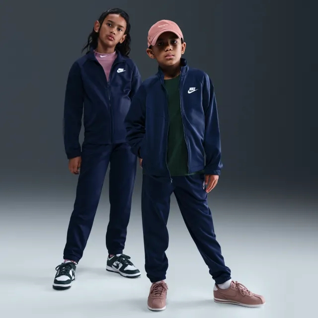 Nike Sportswear Older Kids' Dri-FIT Tracksuit - Blue - Synthetics