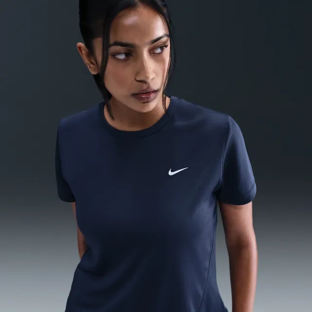 Nike Tempo Women's Dri-FIT Short-Sleeve Running Top - Blue - Recycled Polyester