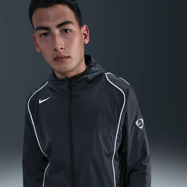 Nike Total 90 Men's Repel Football Full-Zip Jacket - Black - Sustainable Materials