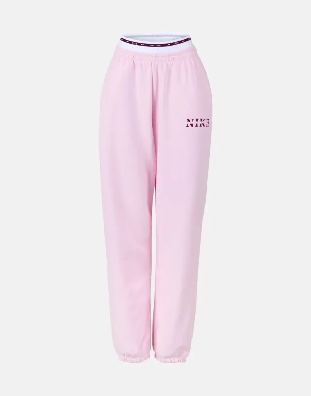Women's Nike Phoenix Fleece Pants in Pink 