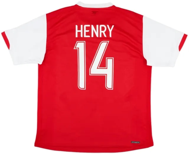 2006-08 Arsenal Home Shirt Henry #14 - 6/10 - (L)
