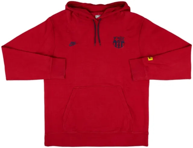 2008-09 Barcelona Nike Hooded Top - 8/10 - (XL)