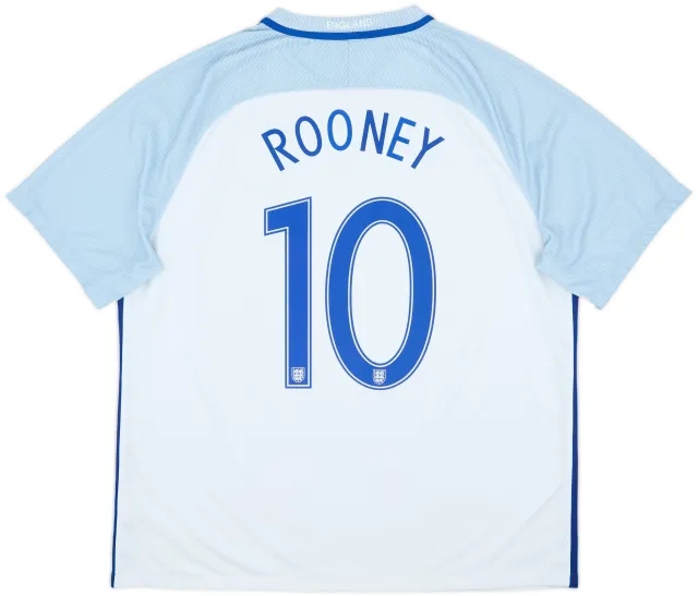 2016-17 England Home Shirt Rooney #10 - 7/10 - (XXL)