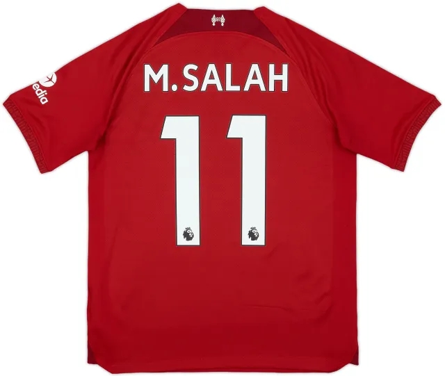 2022-23 Liverpool Home Shirt M.Salah #11 - 8/10 - (XL.Boys)