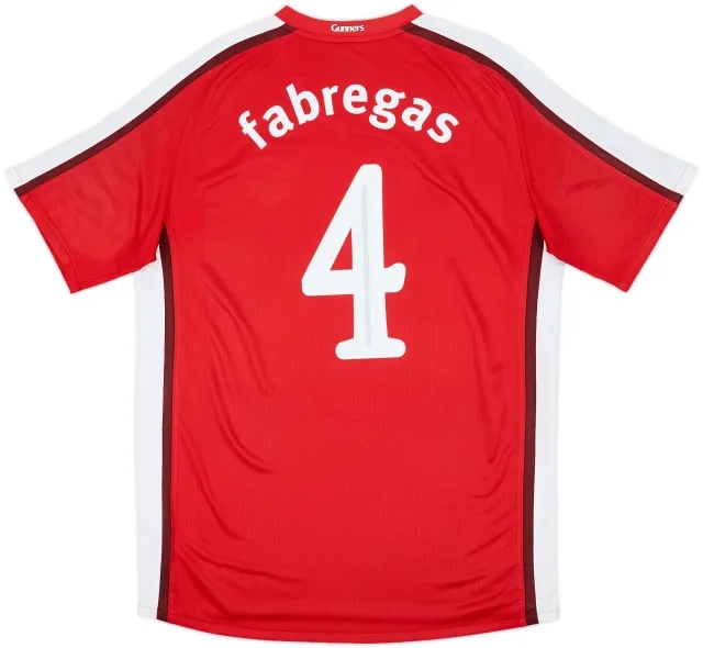 2008-10 Arsenal Home Shirt Fabregas #4 - 6/10 - (L)