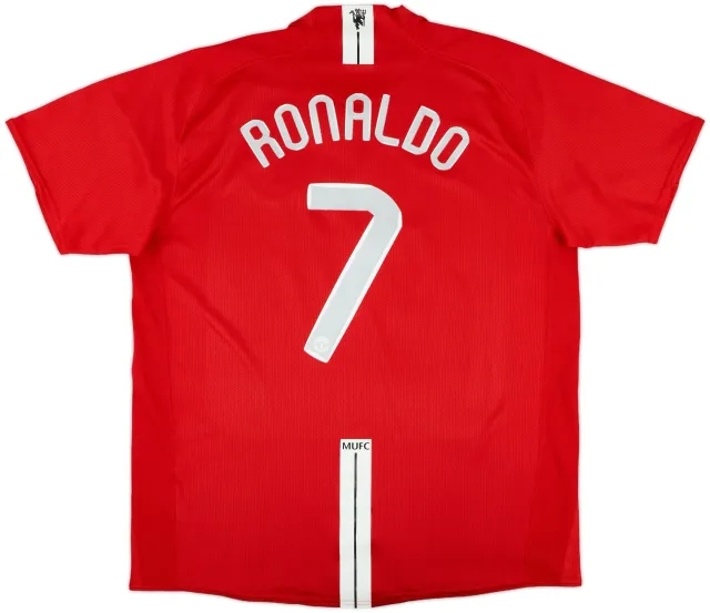 2007-09 Manchester United Home Shirt Ronaldo #7 - 6/10 - (XL)