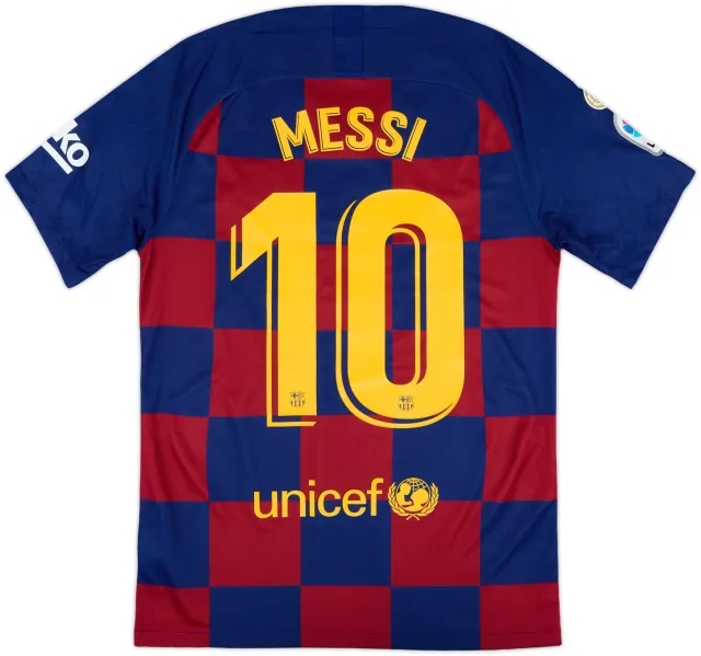 2019-20 Barcelona Home Shirt Messi #10 - 9/10 - (S)