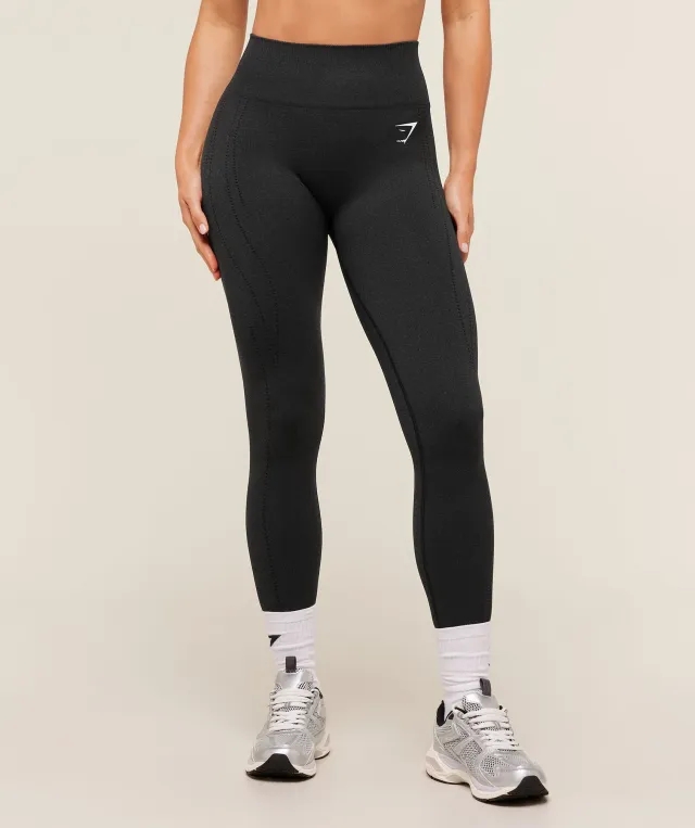 VItal Warm Leggings - Black Marl