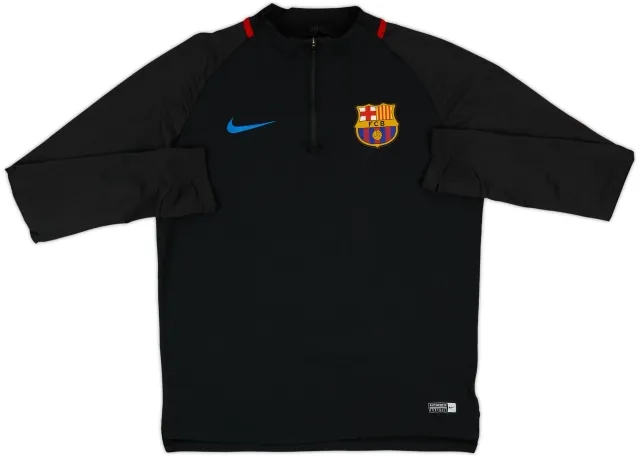 2017-18 Barcelona Nike 1/4 Zip Training Top - 5/10 - (L.Boys)