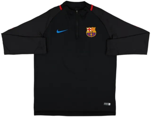 2017-18 Barcelona Nike 1/4 Zip Drill Top - 8/10 - (L)