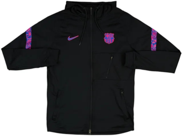 2021-22 Barcelona Nike Hooded Sweat Top - 9/10 - (M)