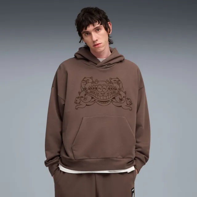 PUMA x Ripndip Boxy Tee Hoodie Men, Flat Bronze, size Large