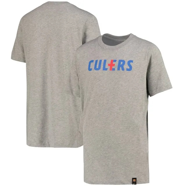Barcelona Culers T-Shirt - Dark Grey - Kids