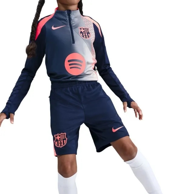 Barcelona Nike Strike Training Short - Navy - Kids