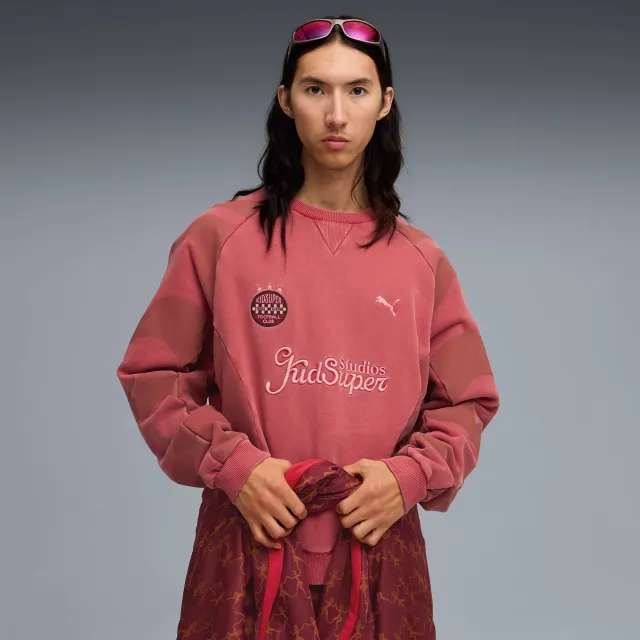 PUMA x Kidsuper Crew Shirt Sweat Men, Dark Crimson