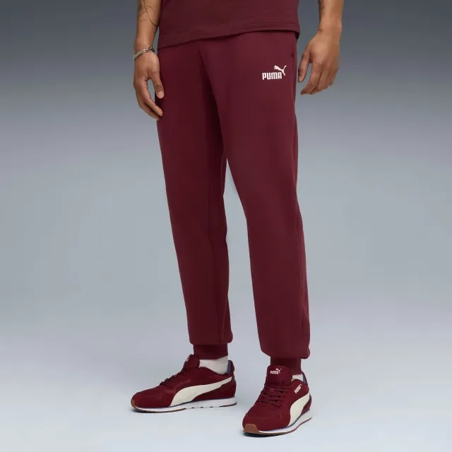 PUMA Essentials No. 1 Logo Sweatpants Men, Ruby Shimmer, size 3XL