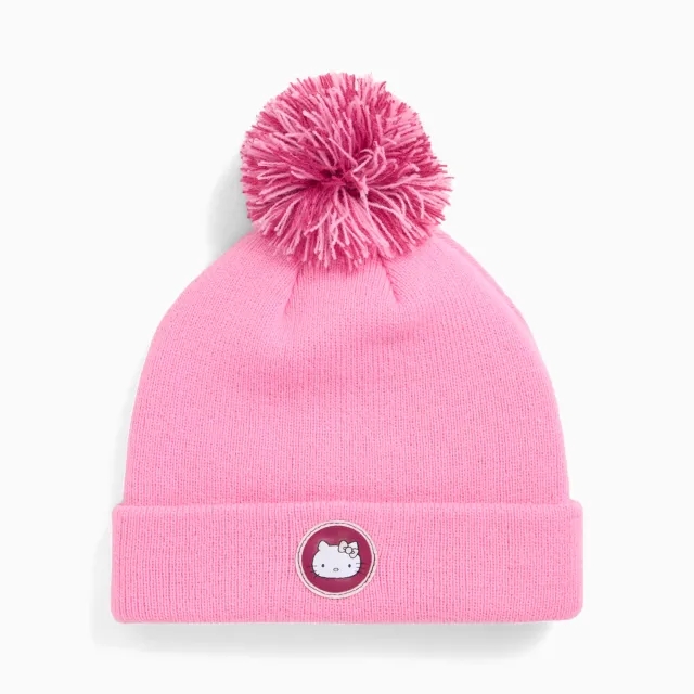 PUMA x Hello Kitty And Friends Pom Pom Beanie Hat Kids, Posie Pink