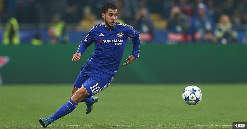 Eden Hazard in a match for Chelsea