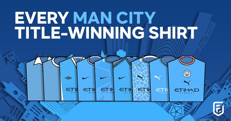 manchester city title winning shirts
